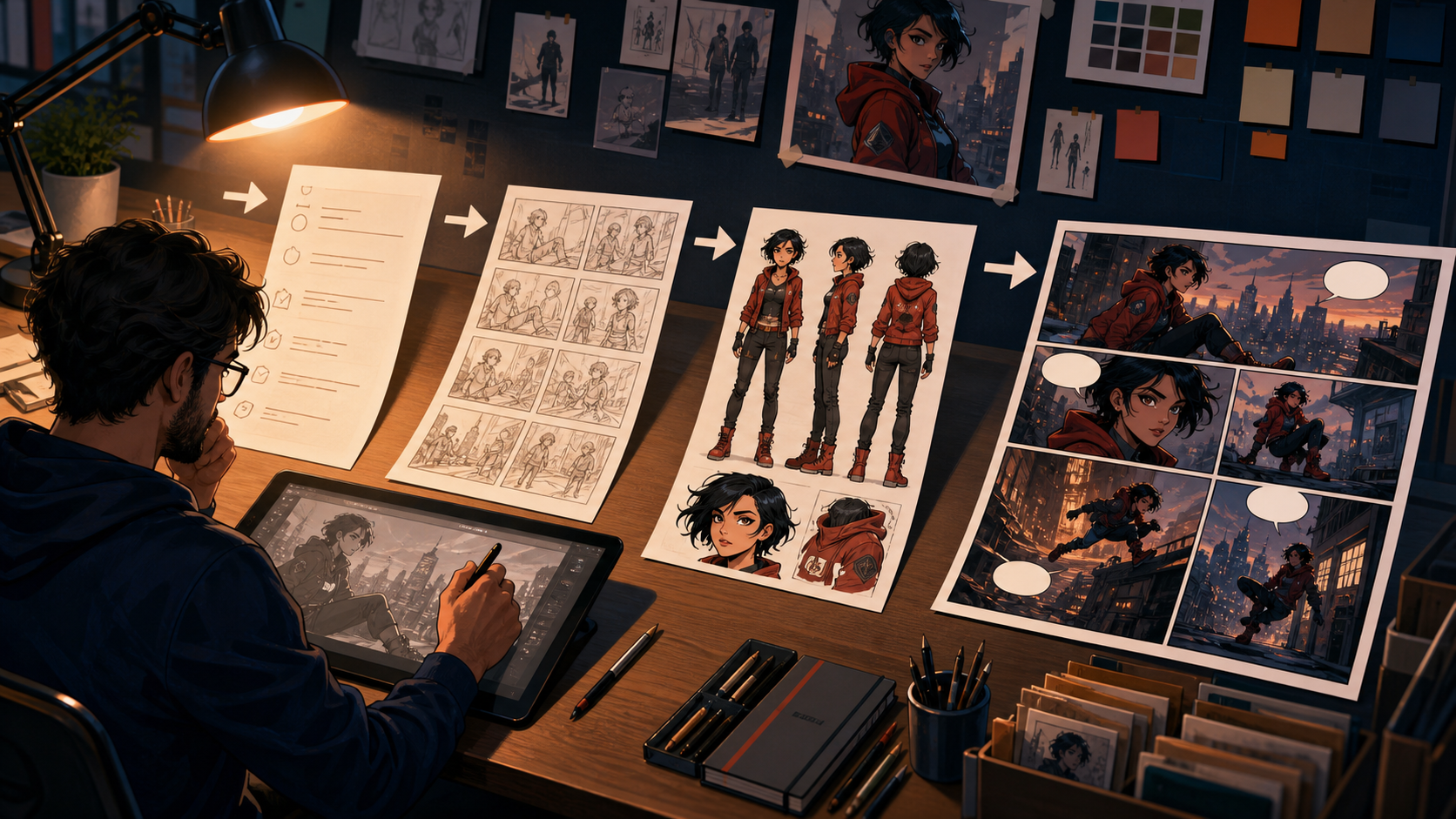 AI Comic Generator Tutorial: Script, Storyboard, Panels, and Dialogue