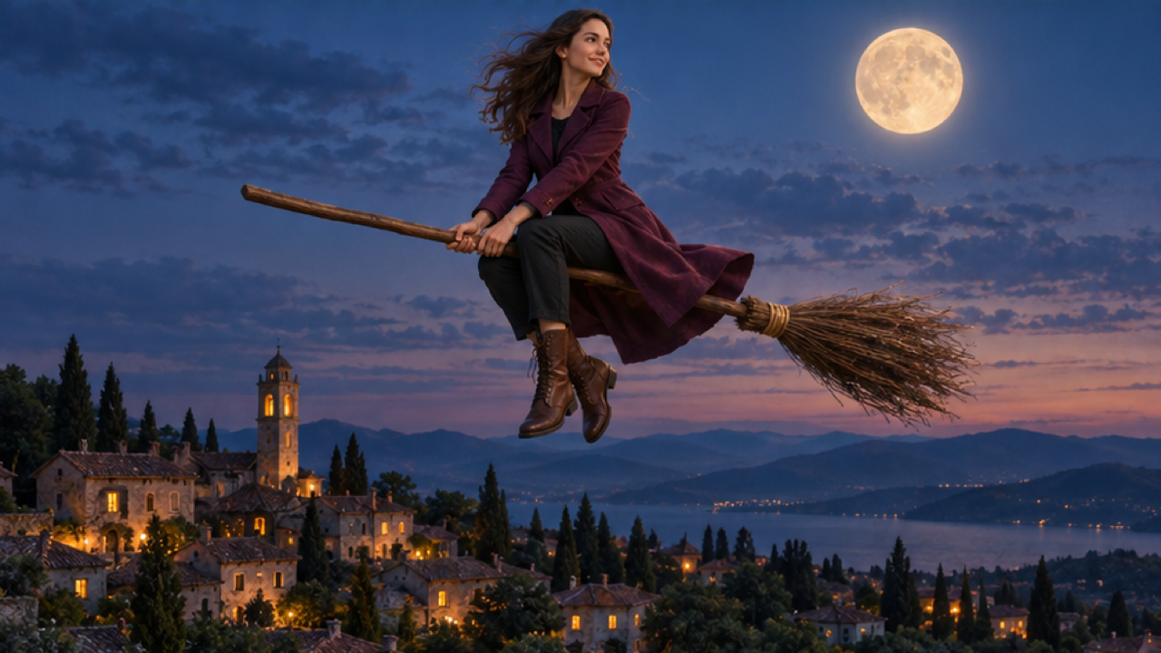 AI Broom Riding